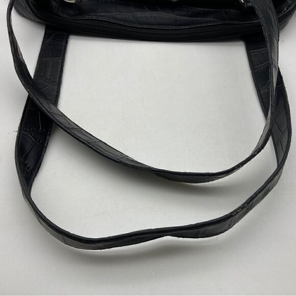 Luca Ferri Black Snake Print Shoulderbag - Picture 10 of 13